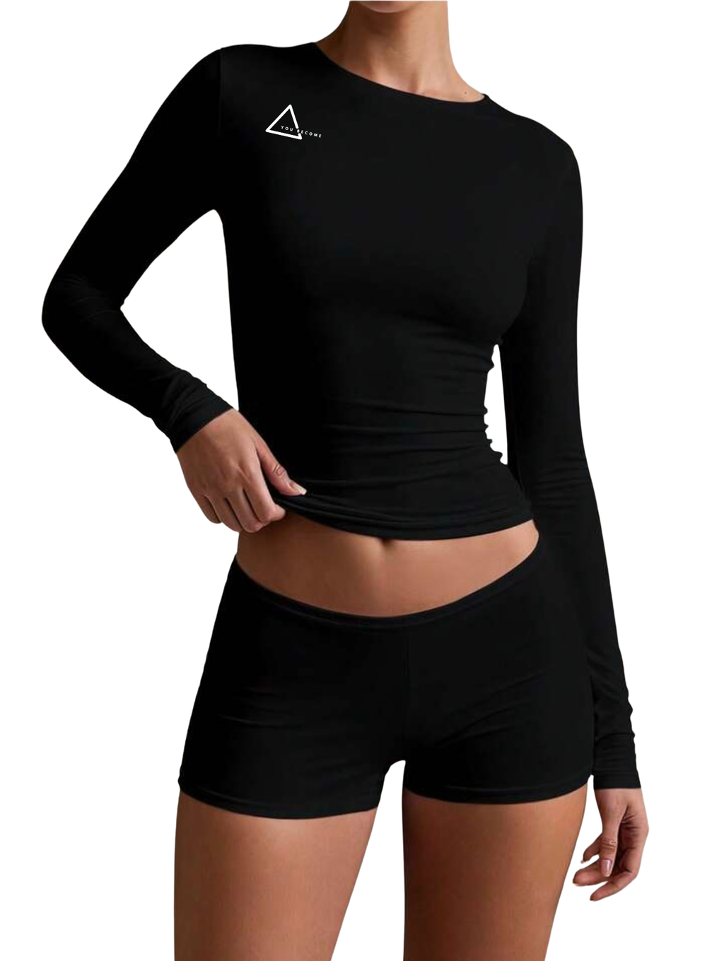 Sculpted long sleeve performance top