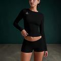 Sculpted long sleeve performance top